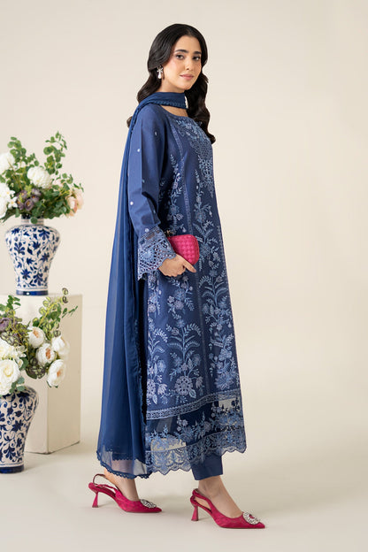 Maria B | Luxury Pret 25 | DW-EA25-21 M Navy Blue Lawn