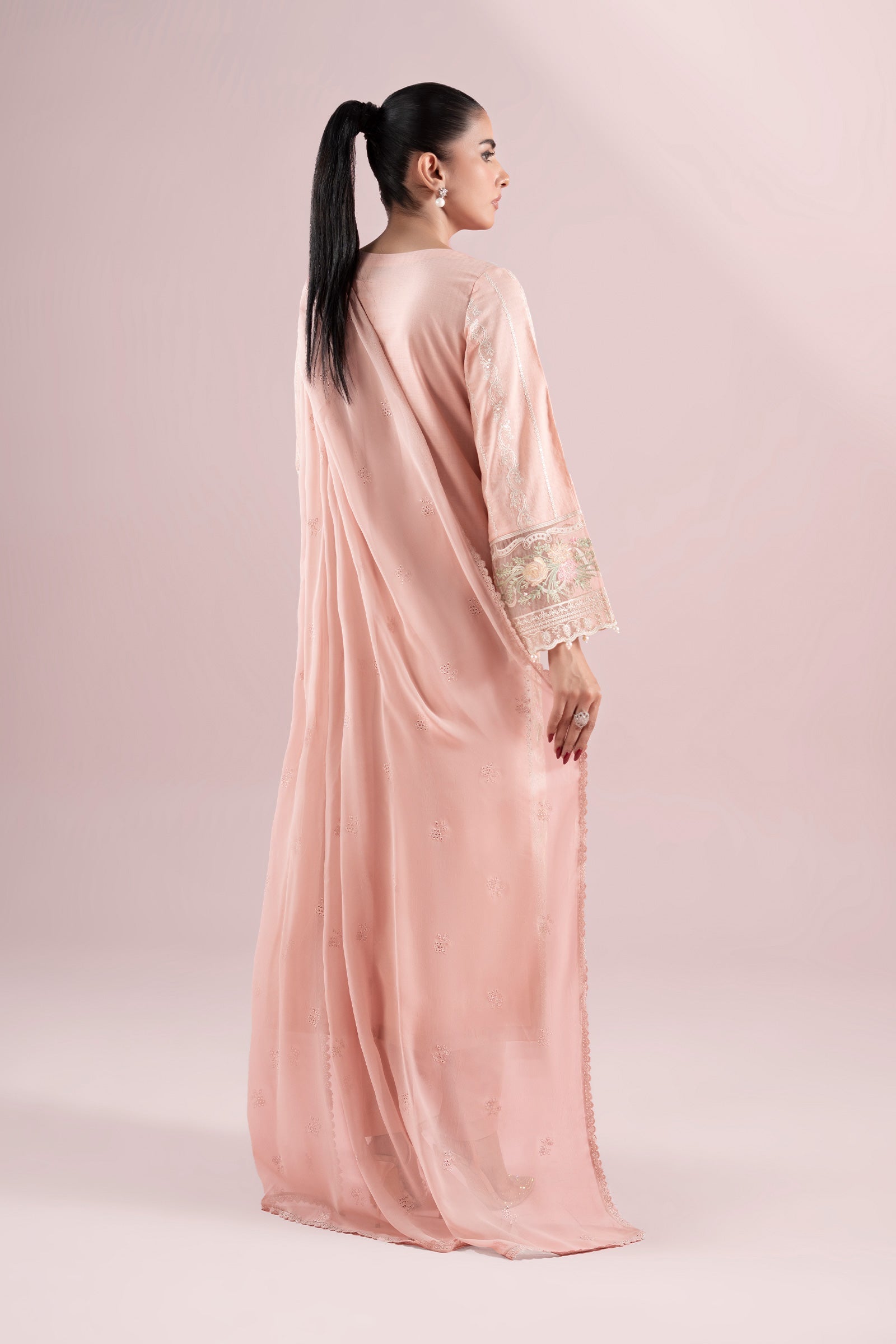 Maria B | Luxury Pret 25 | DW-EA25-25 S Light Pink Dobby