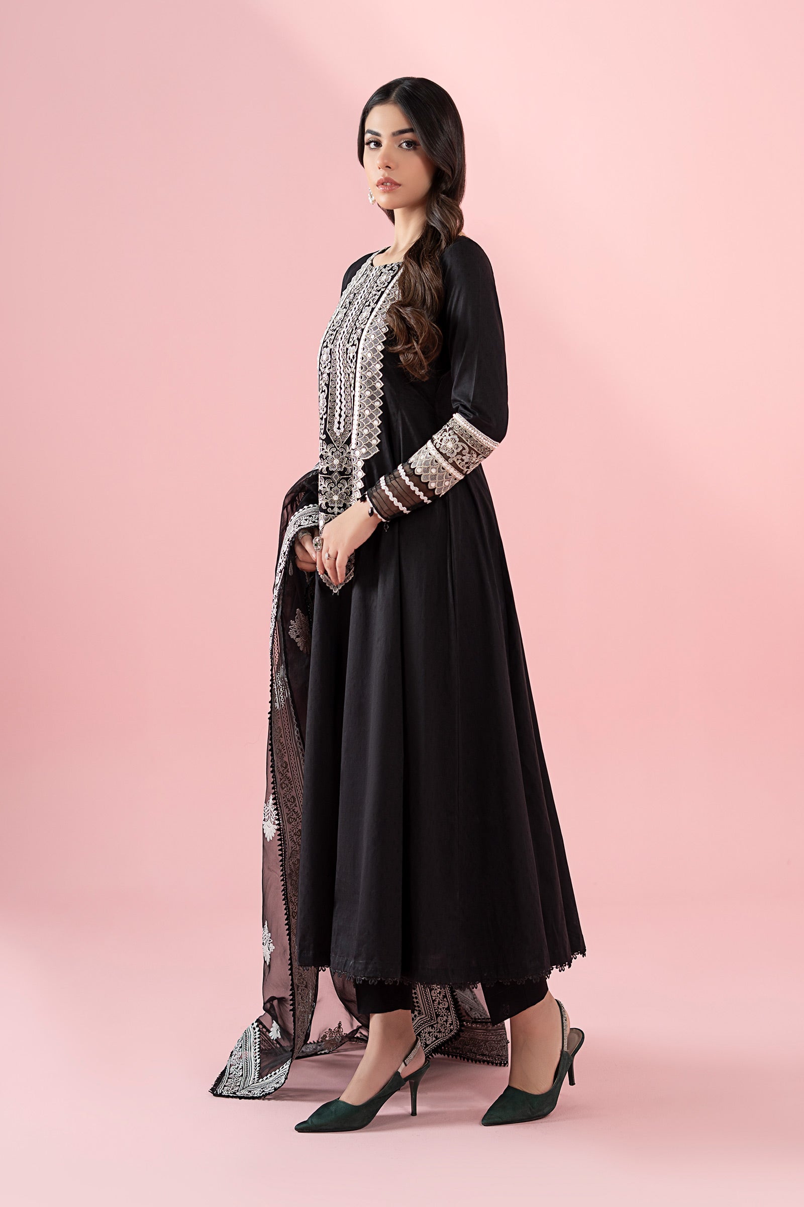 Maria B | Luxury Pret 25 | DW-EA25-37 M Black Dobby