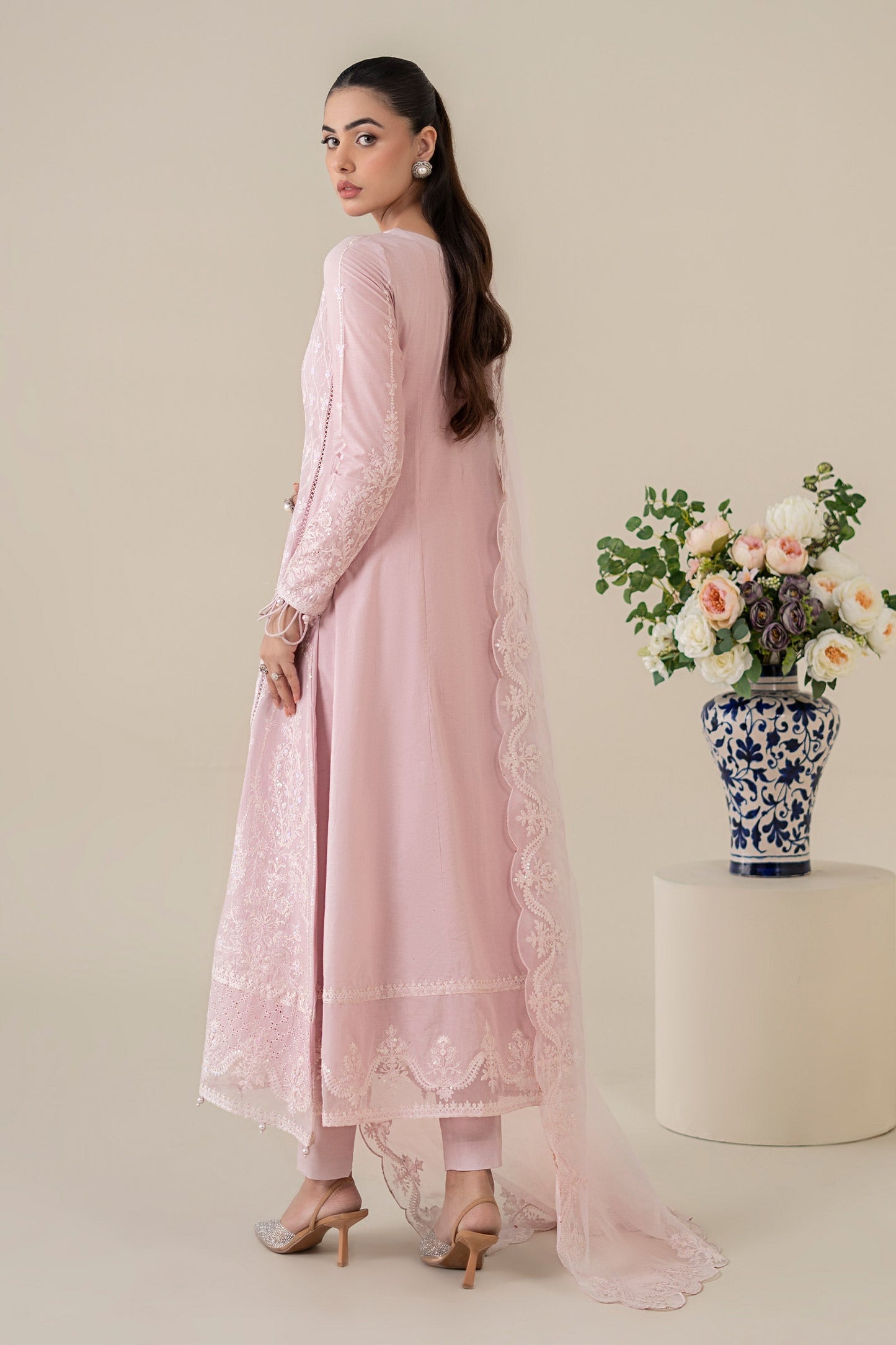 Maria B | Luxury Pret 25 | DW-EA25-39 S Lavender Pinocchio Lawn