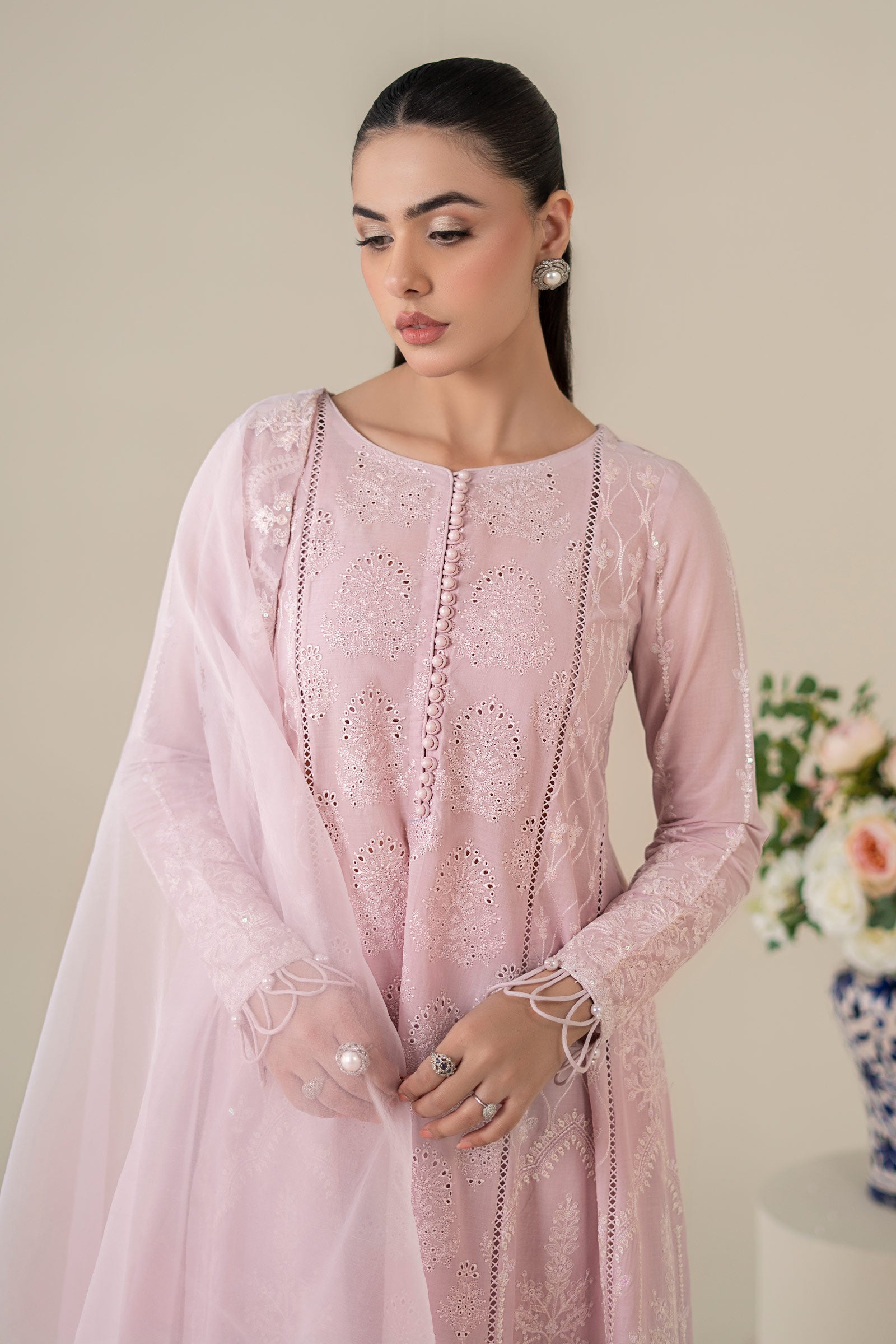 Maria B | Luxury Pret 25 | DW-EA25-39 L Lavender Pinocchio Lawn