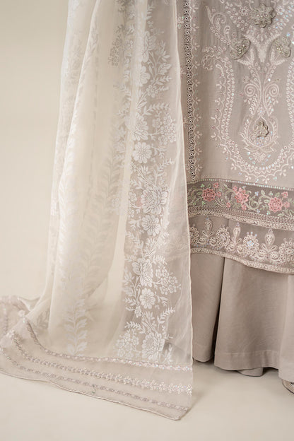 Maria B | Luxury Pret 25 | DW-EA25-57 M Pastel Gray Lawn