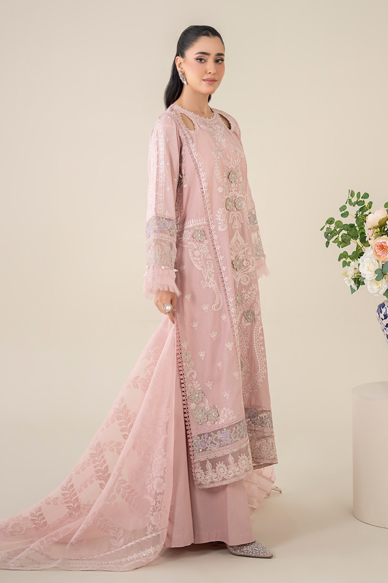 Maria B | Luxury Pret 25 | DW-EA25-57 M Lavender Pinocchio Lawn