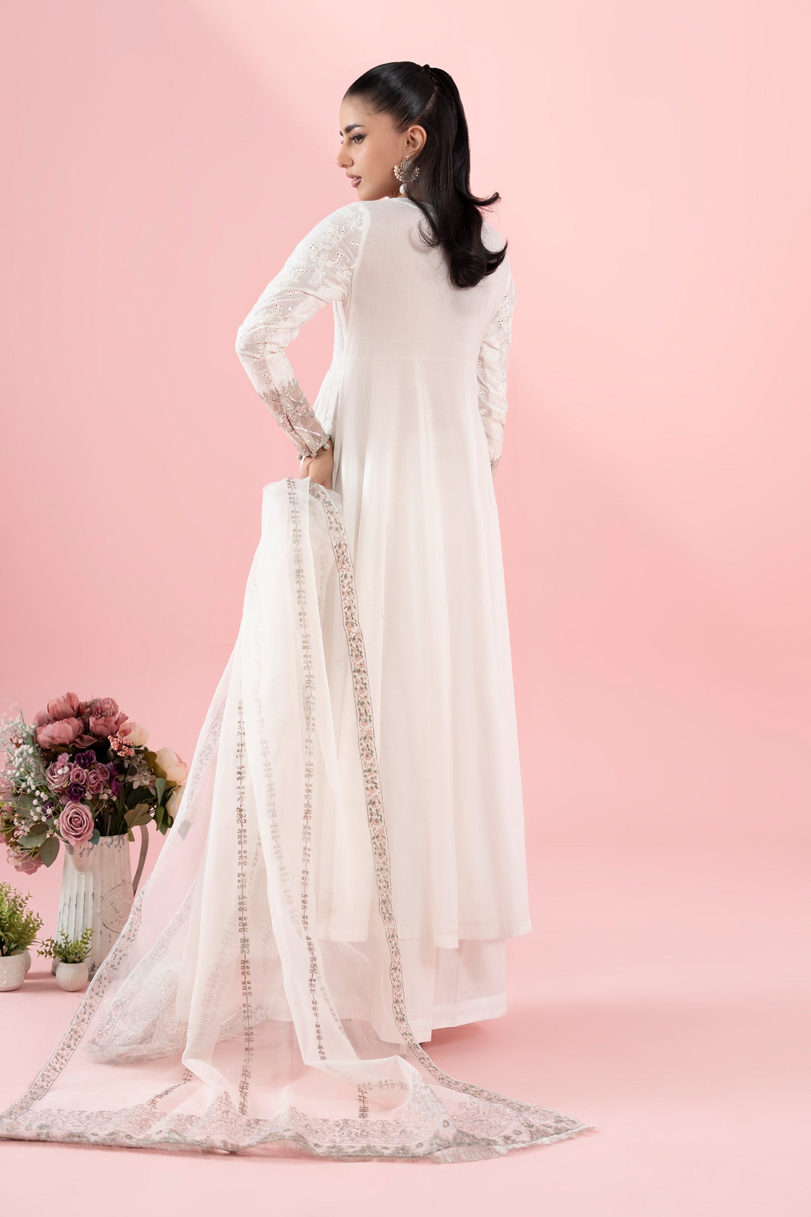 Maria B | Luxury Pret 25 | DW-EA25-65 S Off White Lawn