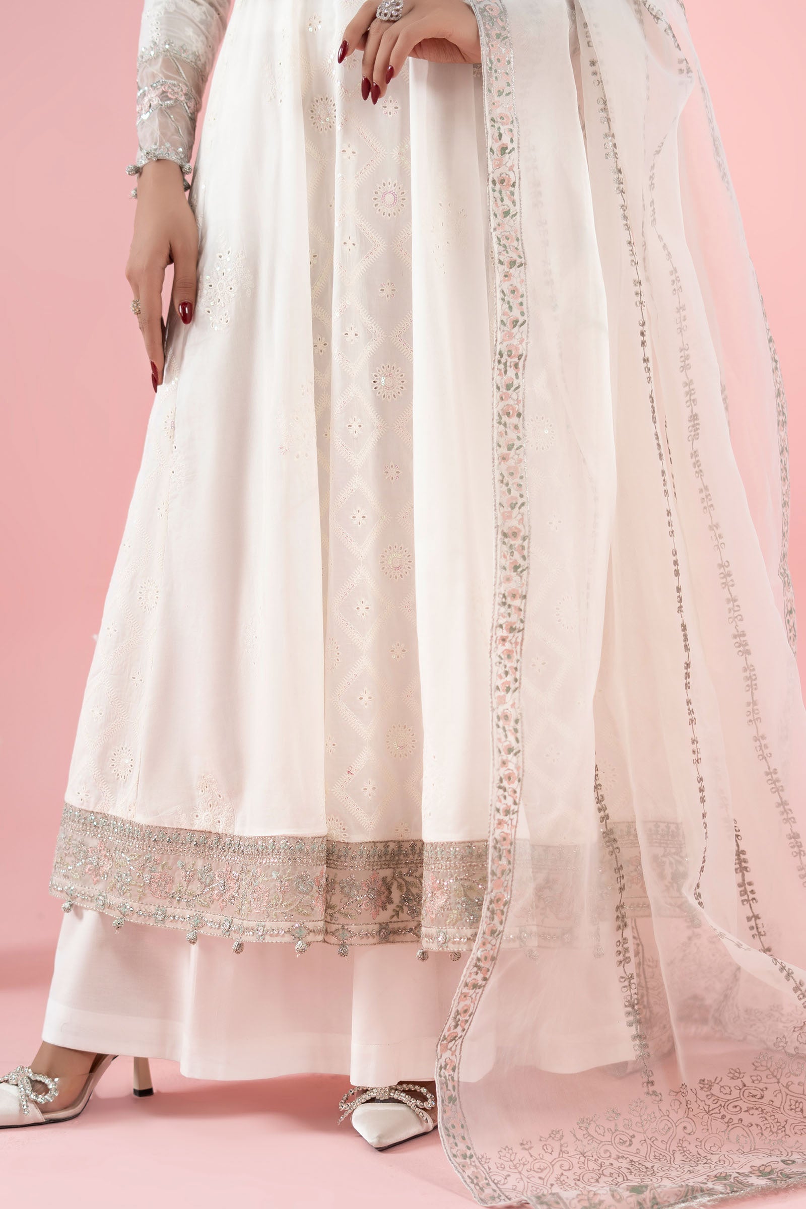 Maria B | Luxury Pret 25 | DW-EA25-65 L Off White Lawn
