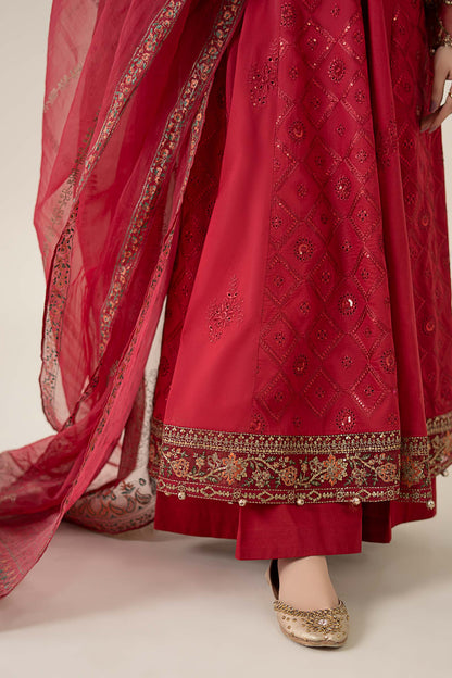 Maria B | Luxury Pret 25 | DW-EA25-65 L Maroon Lawn
