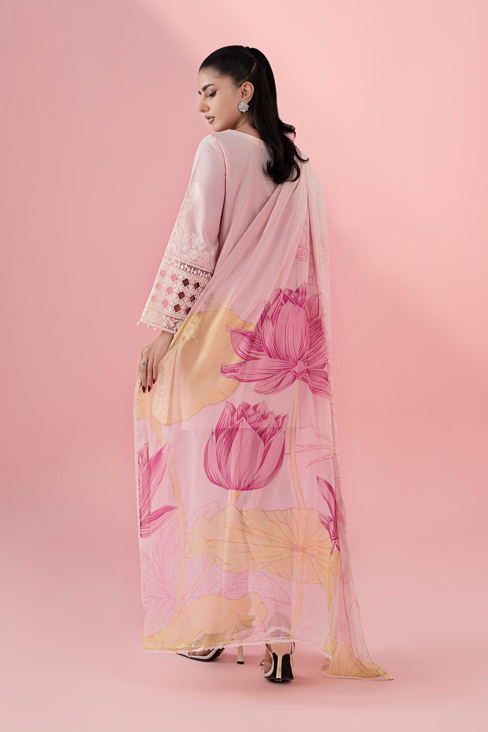 Maria B | Luxury Pret 25 | DW-EA25-66 S Pink Dobby