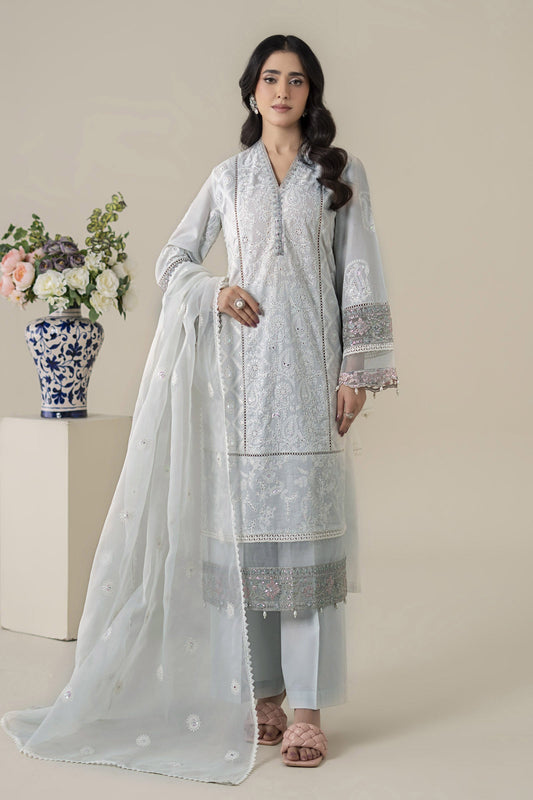 Maria B | Luxury Pret 25 | DW-EA25-86 XS Gray Lawn
