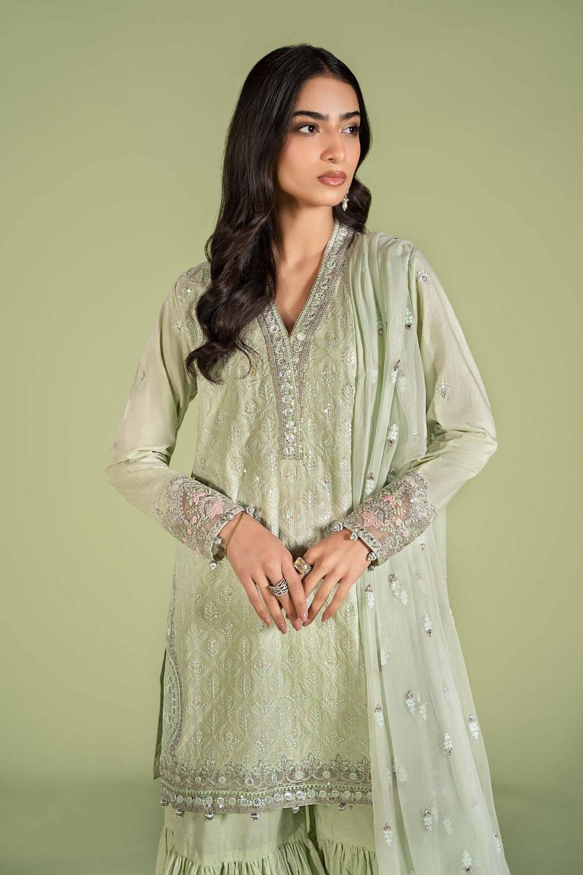 Maria B | Casual Pret 2024 | DW-EF24-11 - Pakistani Designer Dress - by Maria B | Type: Casuals - 100% Original at Saira Sultan