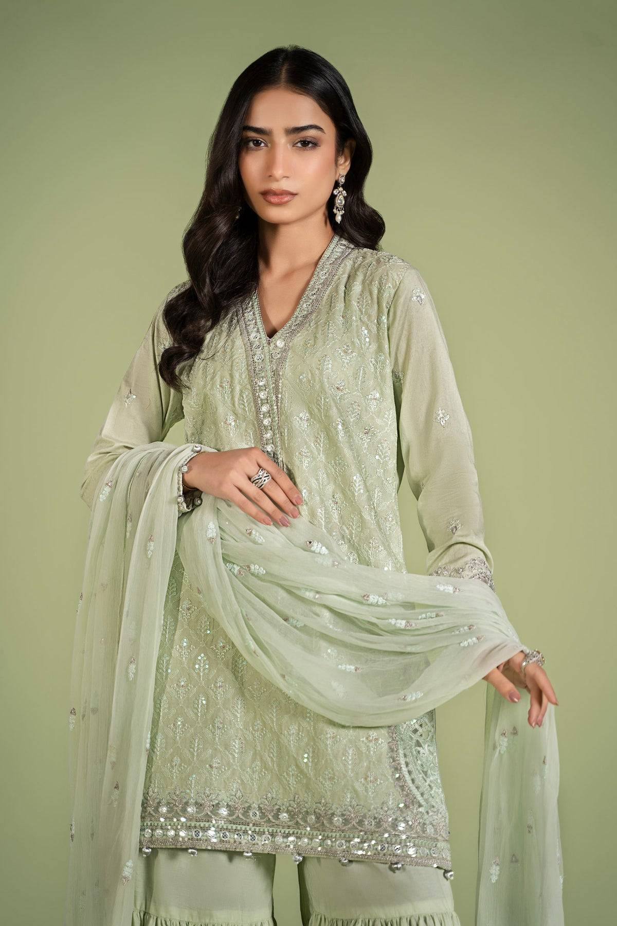 Maria B | Casual Pret 2024 | DW-EF24-11 - Pakistani Designer Dress - by Maria B | Type: Casuals - 100% Original at Saira Sultan