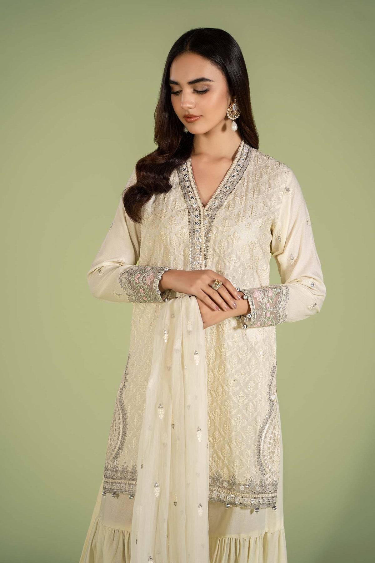 Maria B | Casual Pret 2024 | DW-EF24-11 - Pakistani Designer Dress - by Maria B | Type: Casuals - 100% Original at Saira Sultan