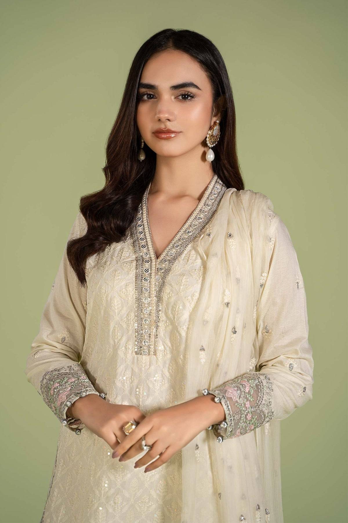 Maria B | Casual Pret 2024 | DW-EF24-11 - Pakistani Designer Dress - by Maria B | Type: Casuals - 100% Original at Saira Sultan