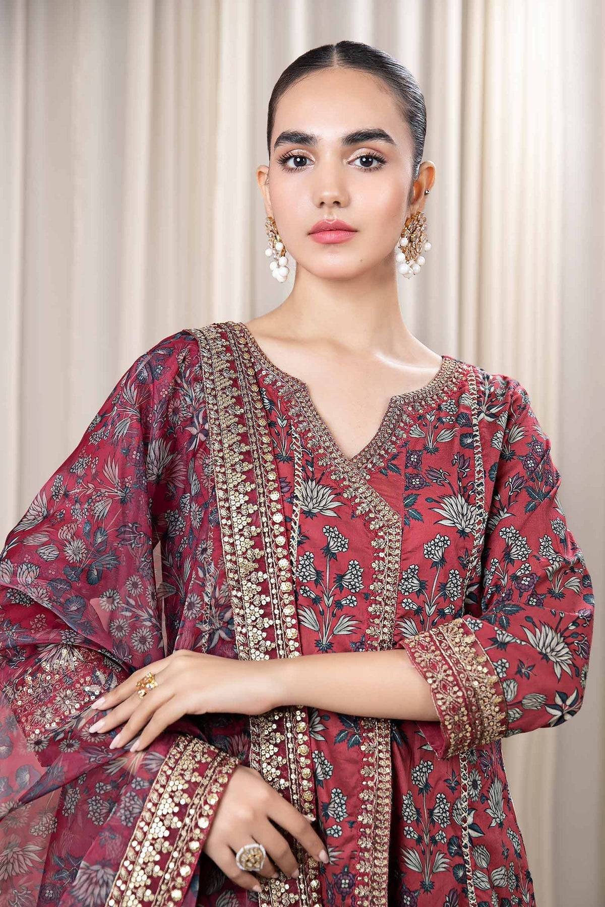Maria B | Casual Pret 2024 | DW-EF24-42 - Pakistani Designer Dress - by Maria B | Type: Casuals - 100% Original at Saira Sultan