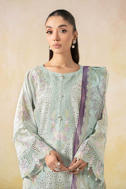 Maria B | Formal Wears | DW-EF25-04 L Ice Blue Lawn