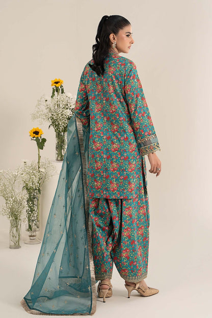 Maria B | Casual Pret 25 | DW-EF25-09 S Sea Green Lawn