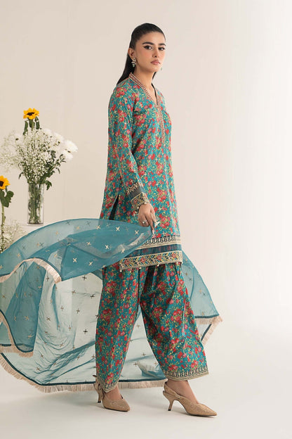 Maria B | Casual Pret 25 | DW-EF25-09 XL Sea Green Lawn