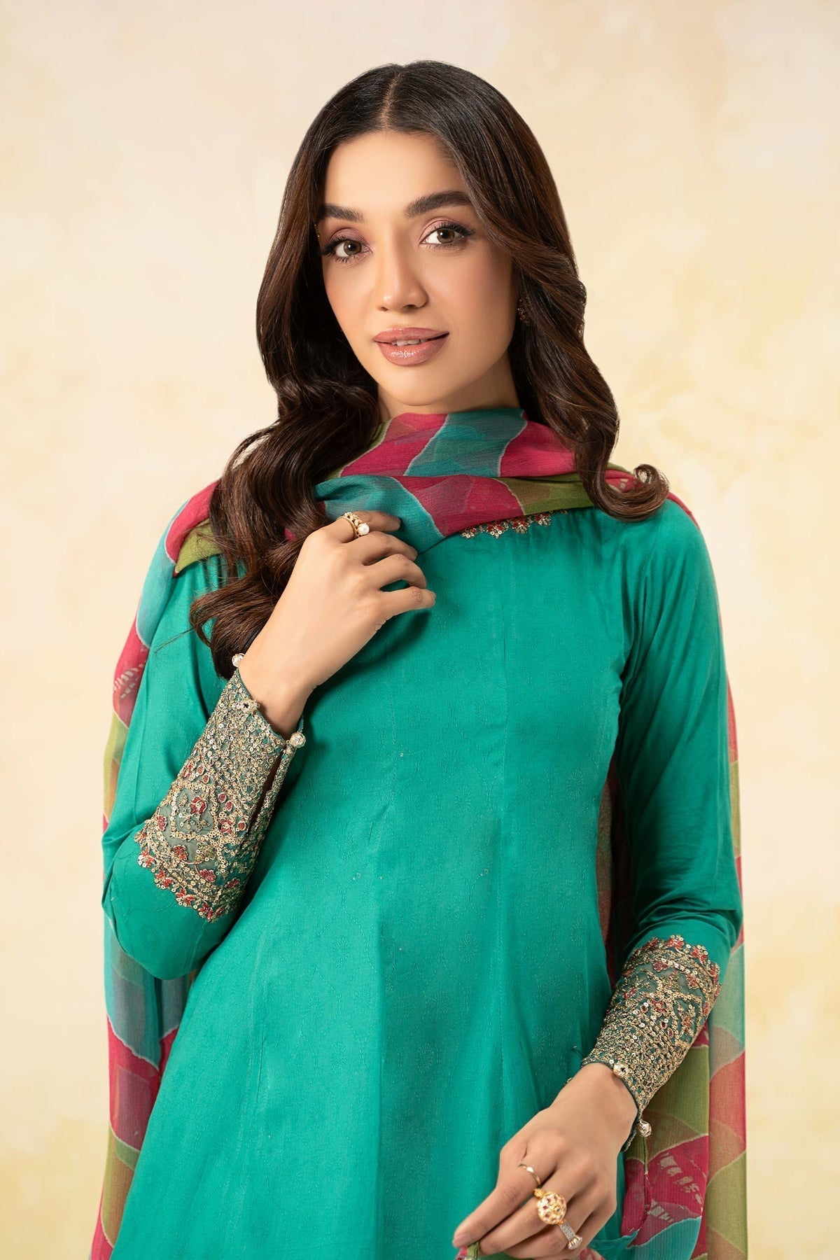 Maria B | Formal Wears | DW-EF25-10 M Ferozi Jacquard Lawn