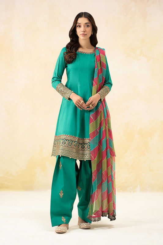 Maria B | Formal Wears | DW-EF25-10 XS Ferozi Jacquard Lawn