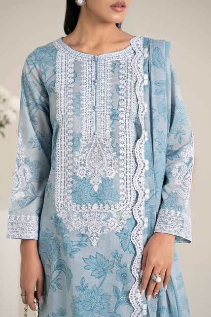 Maria B | Formal Wears | DW-EF25-124 M Sky Blue Lawn