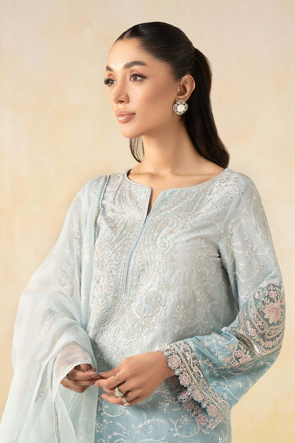 Maria B | Formal Wears | DW-EF25-13 M Light Blue Lawn