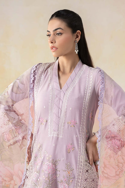 Maria B | Luxury Pret 25 | DW-EF25-151 M Pink Dobby Lawn