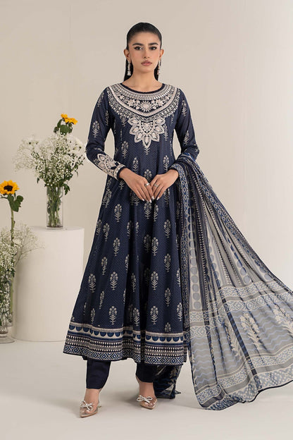 Maria B | Formal Wears | DW-EF25-22 XS Navy Blue Lawn