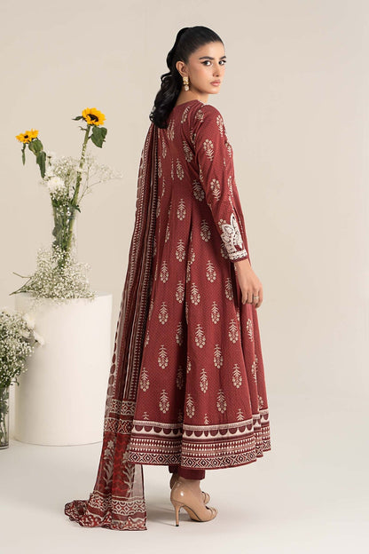 Maria B | Casual Pret 25 | DW-EF25-22 S Maroon Lawn