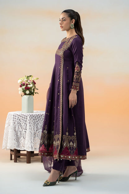 Maria B | Formal Wears | DW-EF25-40 XL Plum Lawn
