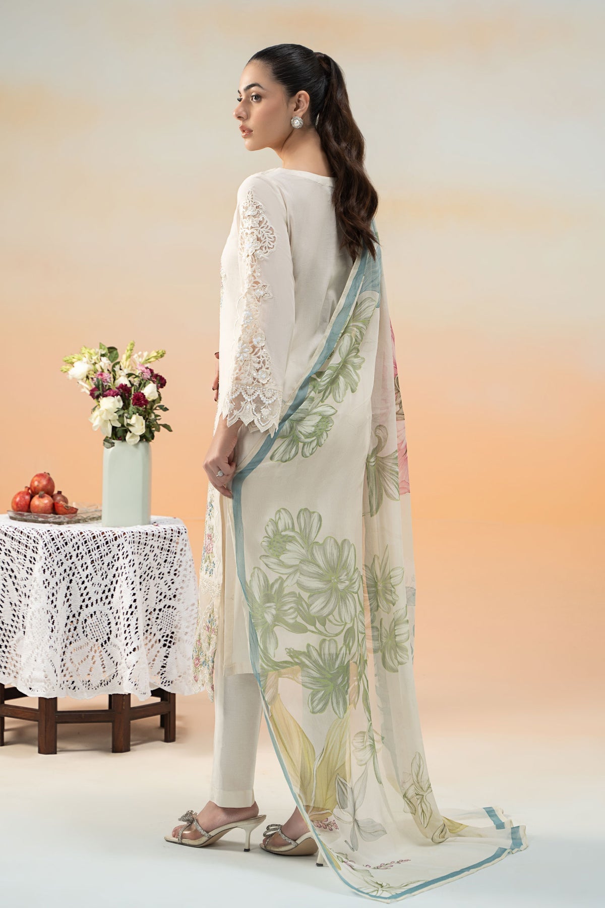 Maria B | Formal Wears | DW-EF25-53 S Off White Lawn