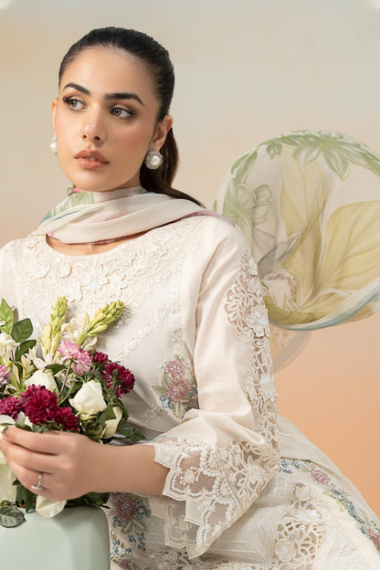 Maria B | Formal Wears | DW-EF25-53 L Off White Lawn