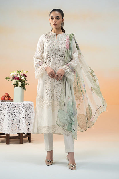 Maria B | Formal Wears | DW-EF25-66 XS Off White Lawn