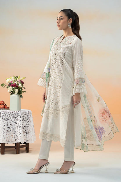 Maria B | Formal Wears | DW-EF25-66 XL Off White Lawn