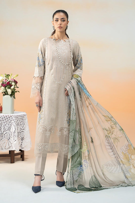 Maria B | Formal Wears | DW-EF25-67 XS Coffee Lawn