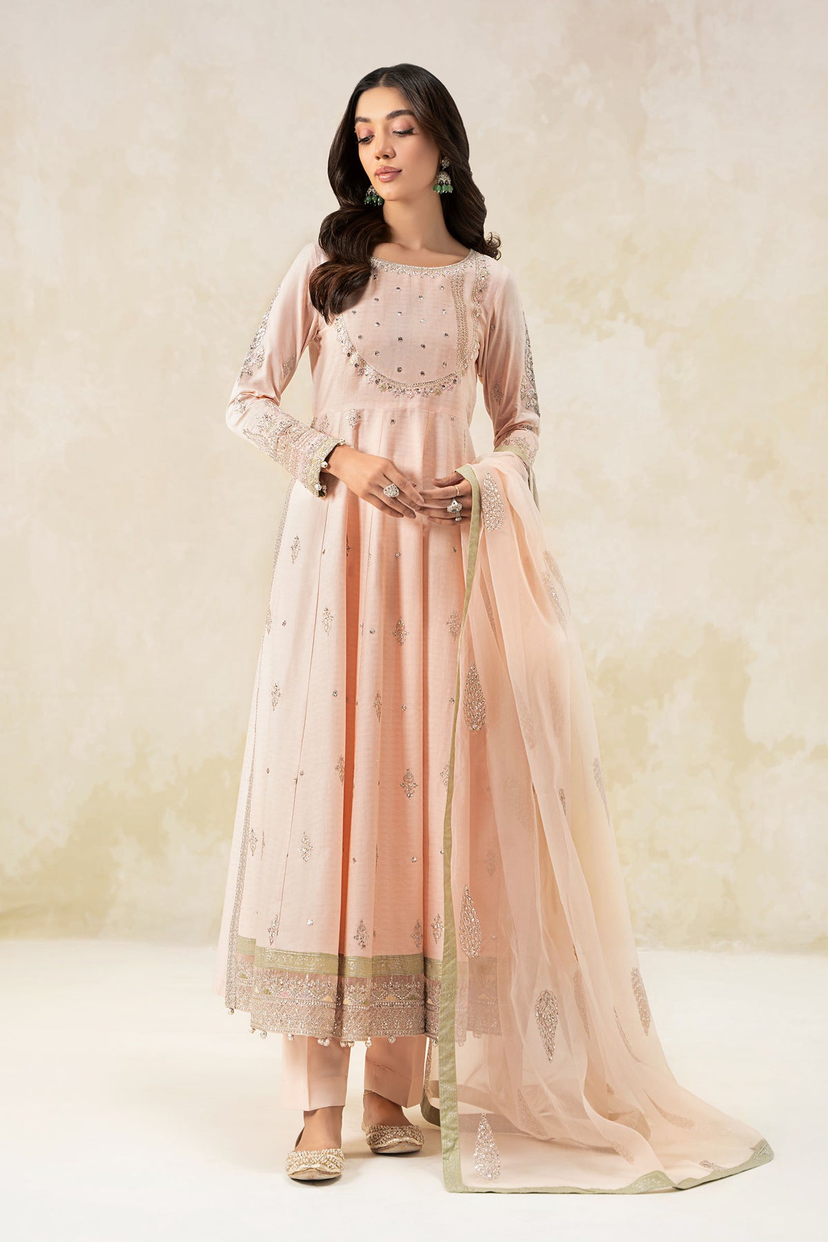 Maria B | Formal Wears | DW-EF25-68 XS Pink Lawn