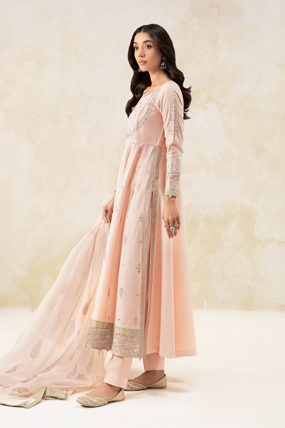 Maria B | Formal Wears | DW-EF25-68 XL Pink Lawn