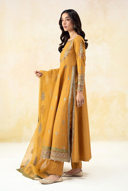 Maria B | Formal Wears | DW-EF25-68 L Mustard Lawn