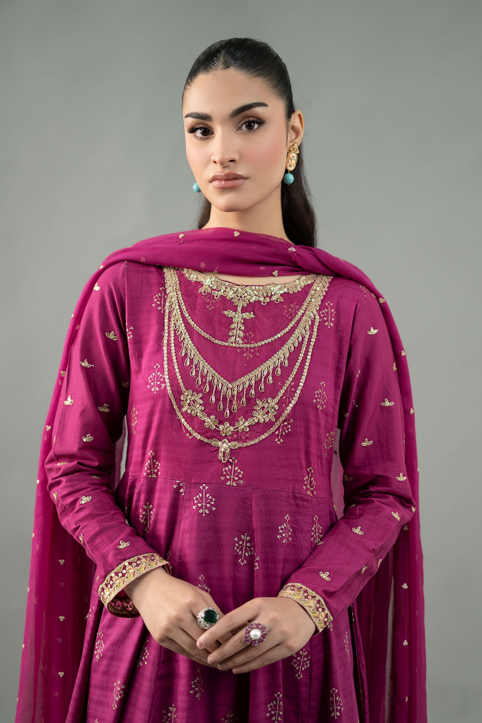Maira B | Ready to Wear | DW-EF21-04R1 S Maroon
