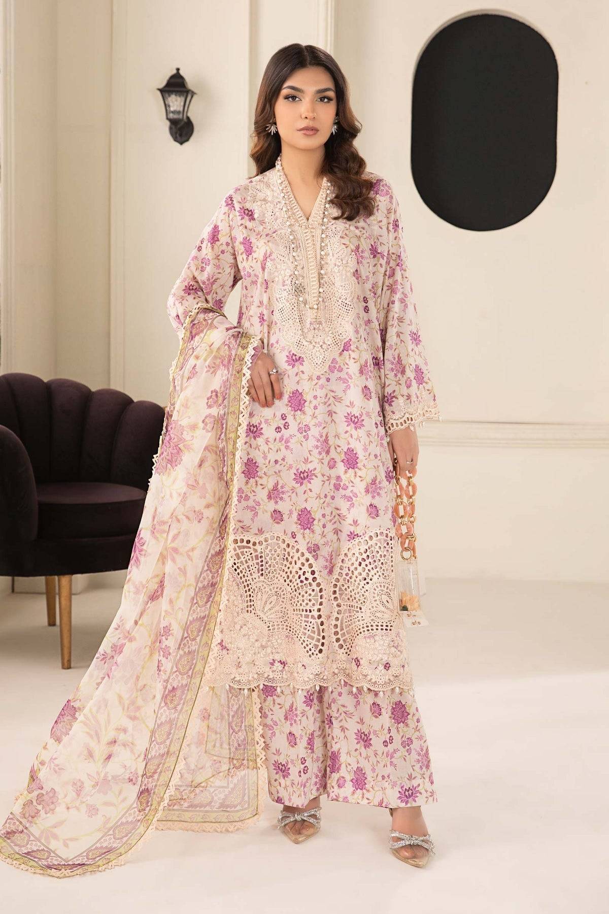 Maria B | Casual Pret 2024 | DW-EF24-108 - Pakistani Designer Dress - by Maria B | Type: Casuals - 100% Original at Saira Sultan