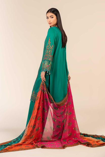 Maria B | Luxury Pret 25 | DW-EF25-06 S Emerald Green Dobby