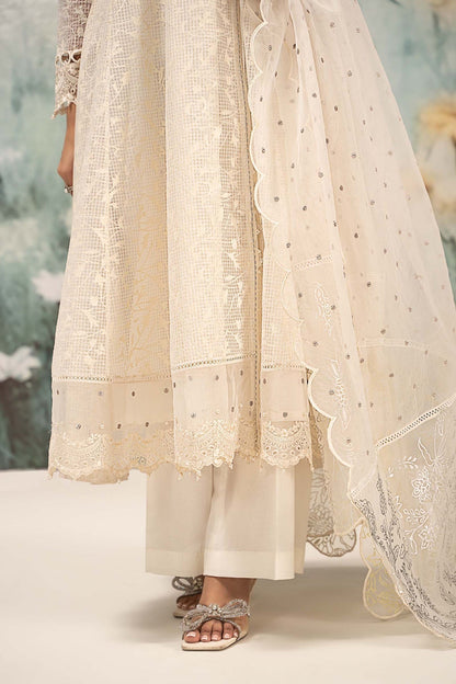 Maria B | Formal Wears | DW-EF25-101 L Off White Organza