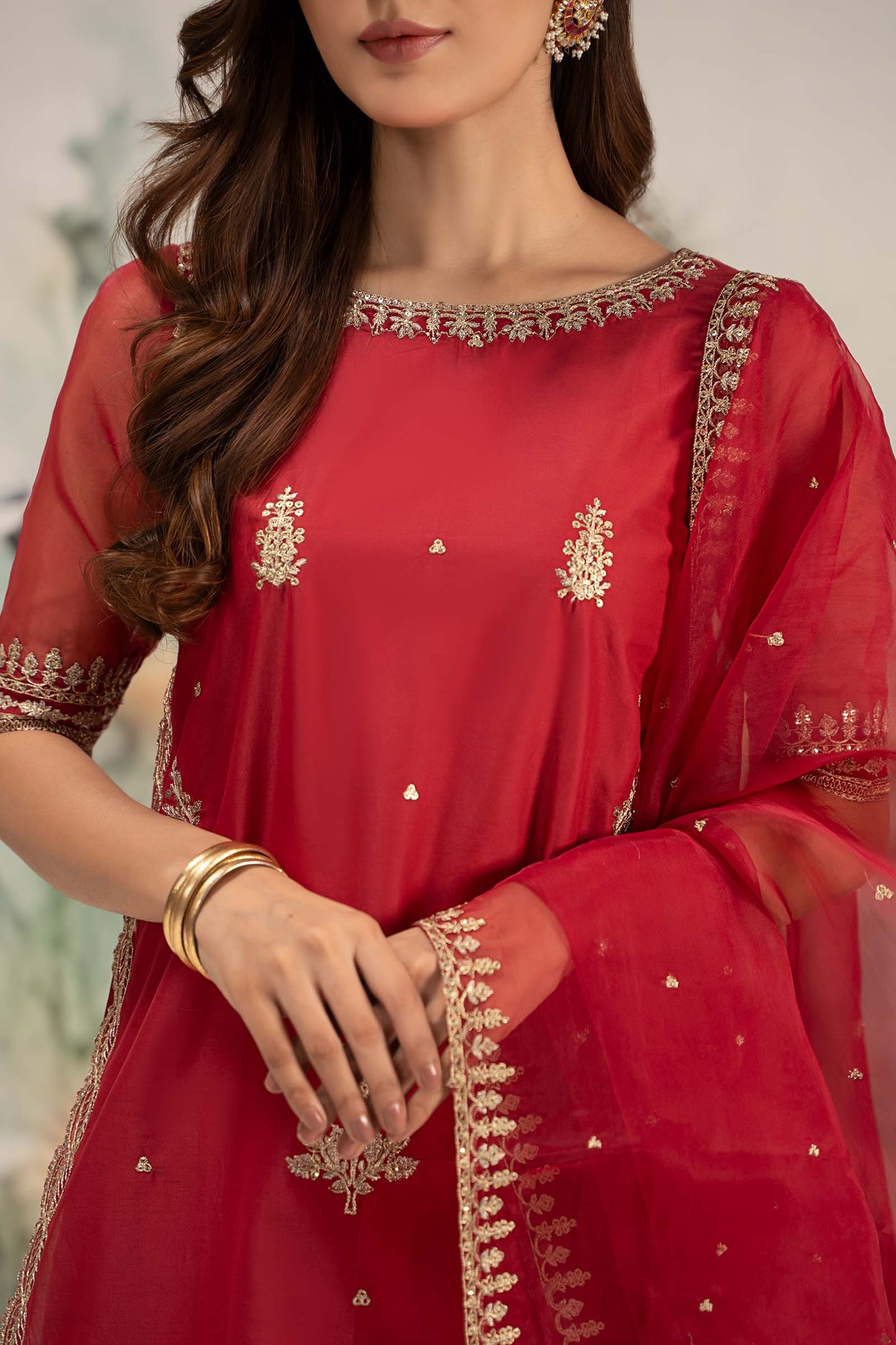 Maira B | Ready to Wear | DW-EF25-102 XL Red