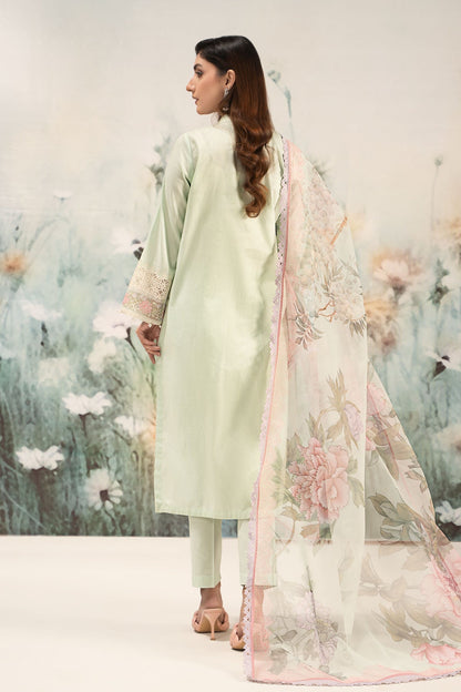 Maria B | Casual Pret 25 | DW-EF25-151 S Mint Green Lawn