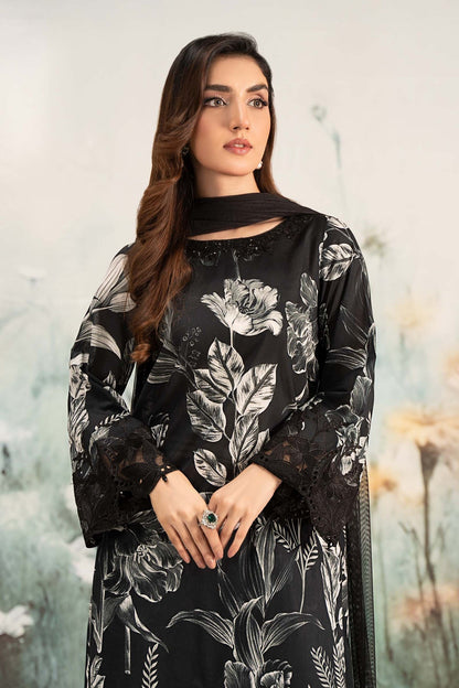 Maria B | Casual Pret 25 | DW-EF25-29 L Black Lawn