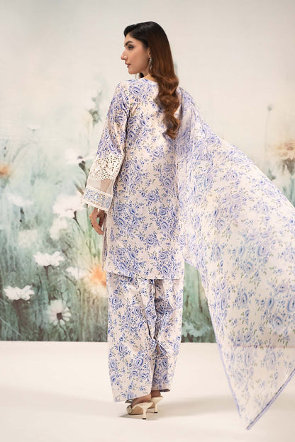 Maria B | Casual Pret 25 | DW-EF25-36 S Off White Lawn