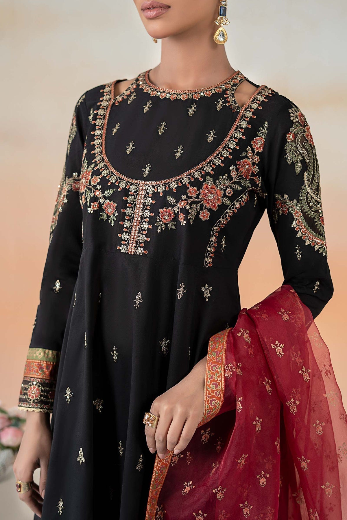 Maria B | Formal Wears | DW-EF25-60 M Black Lawn