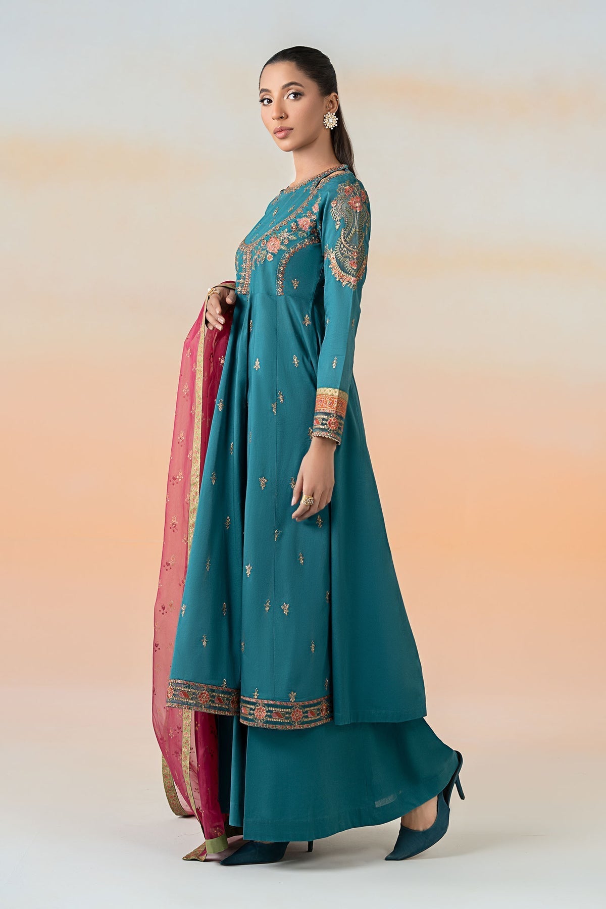 Maria B | Formal Wears | DW-EF25-60 XL Teal Lawn