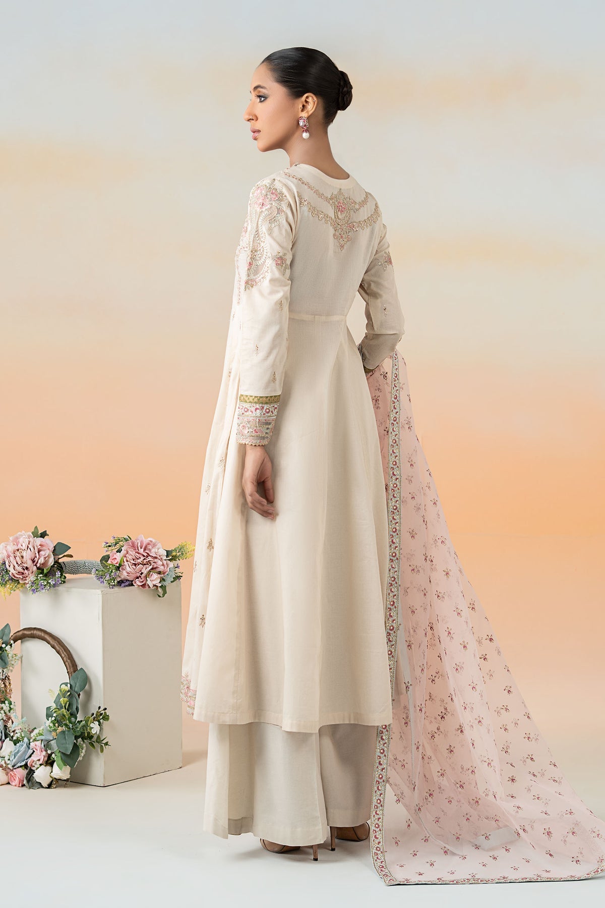 Maria B | Formal Wears | DW-EF25-60 S Off White Lawn
