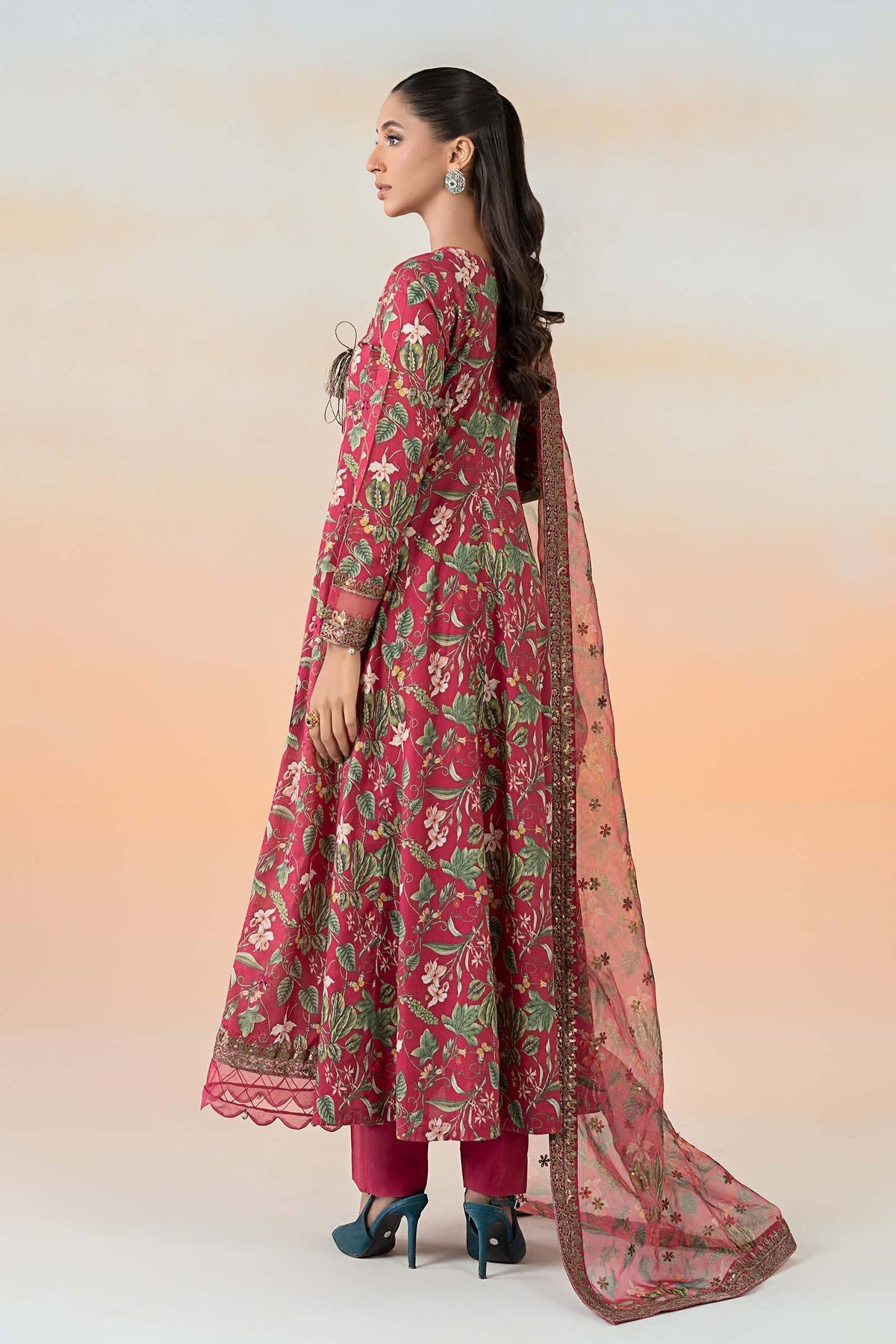 Maria B | Formal Wears | DW-EF25-90 S Candy Pink Lawn