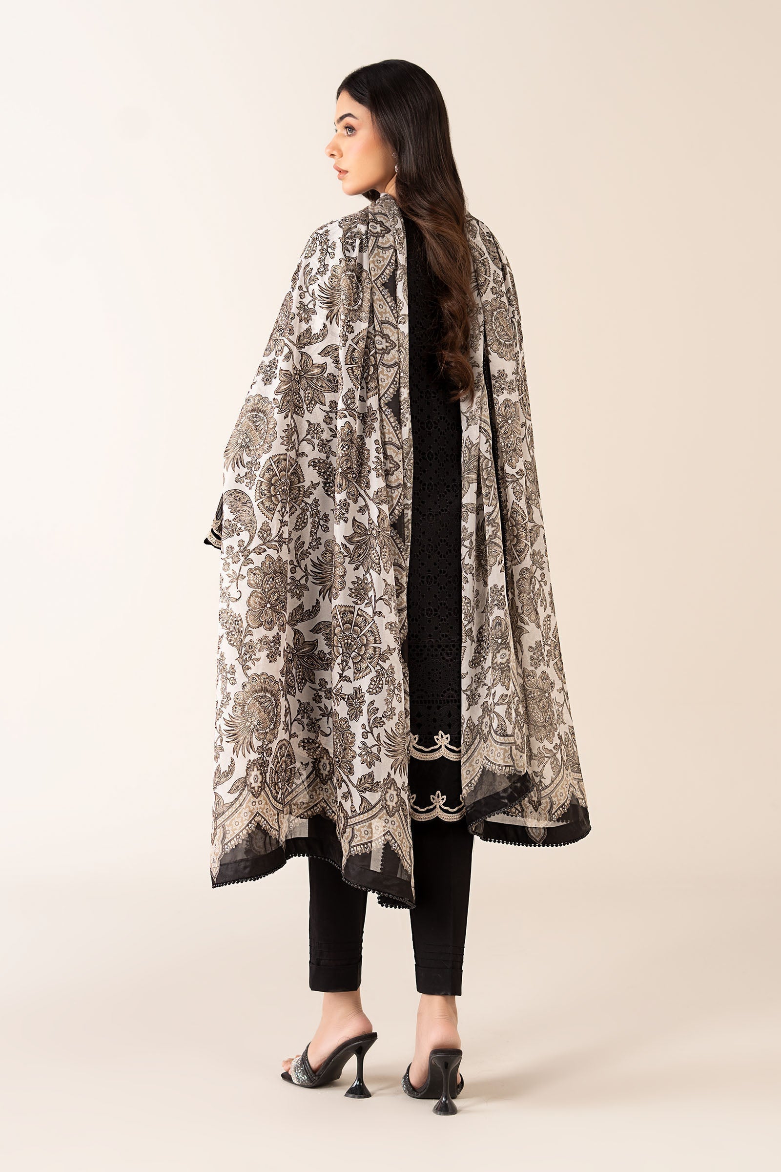 Maria B | Pre Fall Dresses | 3 Piece Embroidered Chiffon Suit BB - Pakistani Designer Dress - by Maria B - Type : Ladies Clothes - 100% Original at Saira Sultan