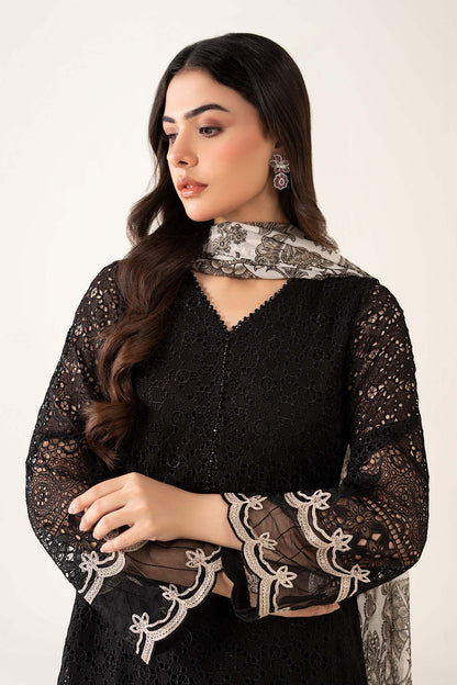 Maria B | Pre Fall Dresses | 3 Piece Embroidered Chiffon Suit BB - Pakistani Designer Dress - by Maria B - Type : Ladies Clothes - 100% Original at Saira Sultan